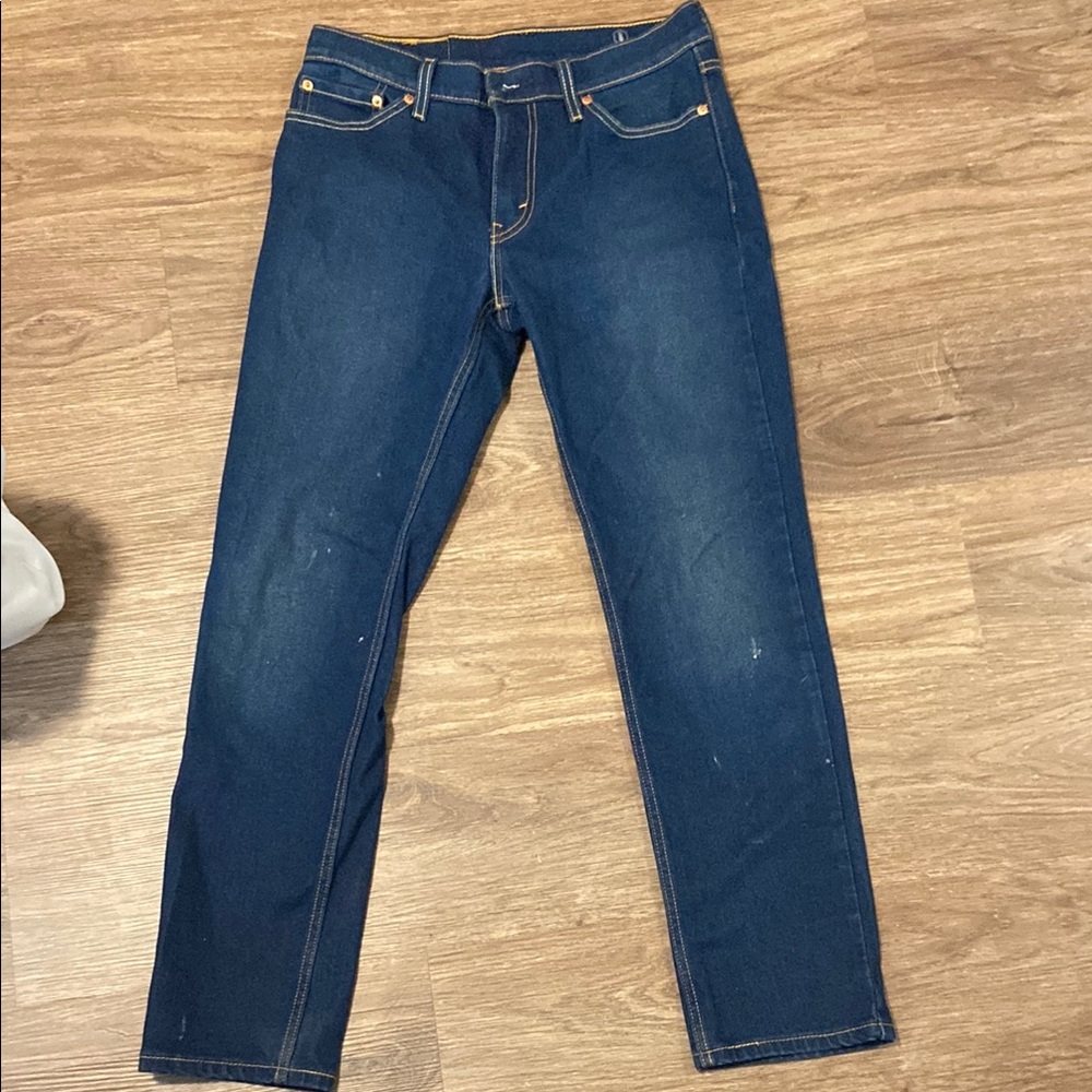 Levi's Blue Straight Leg Jeans Medium Weight